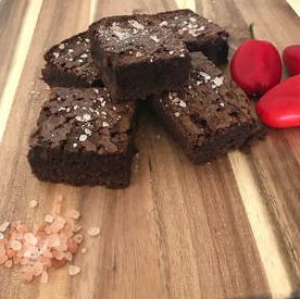 RED CHILE & PINK HIMALAYAN SEA SALT BROWNIES