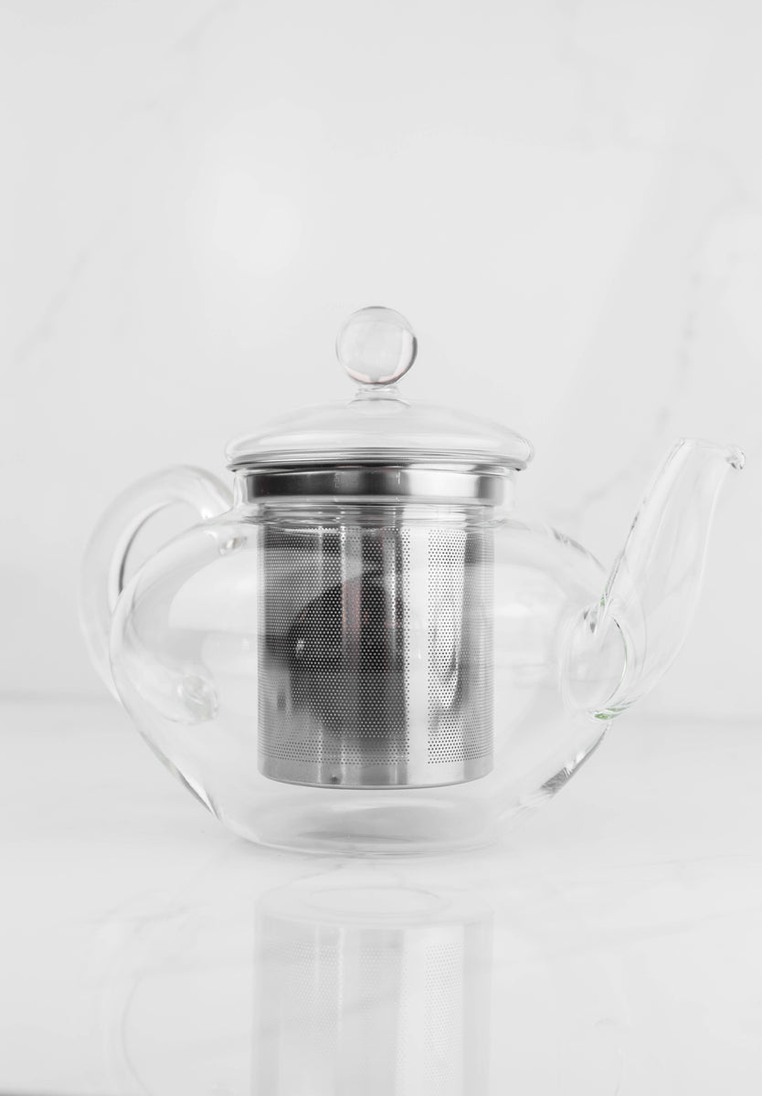 Glass Teapot with Infuser Old Barrel Tea Co