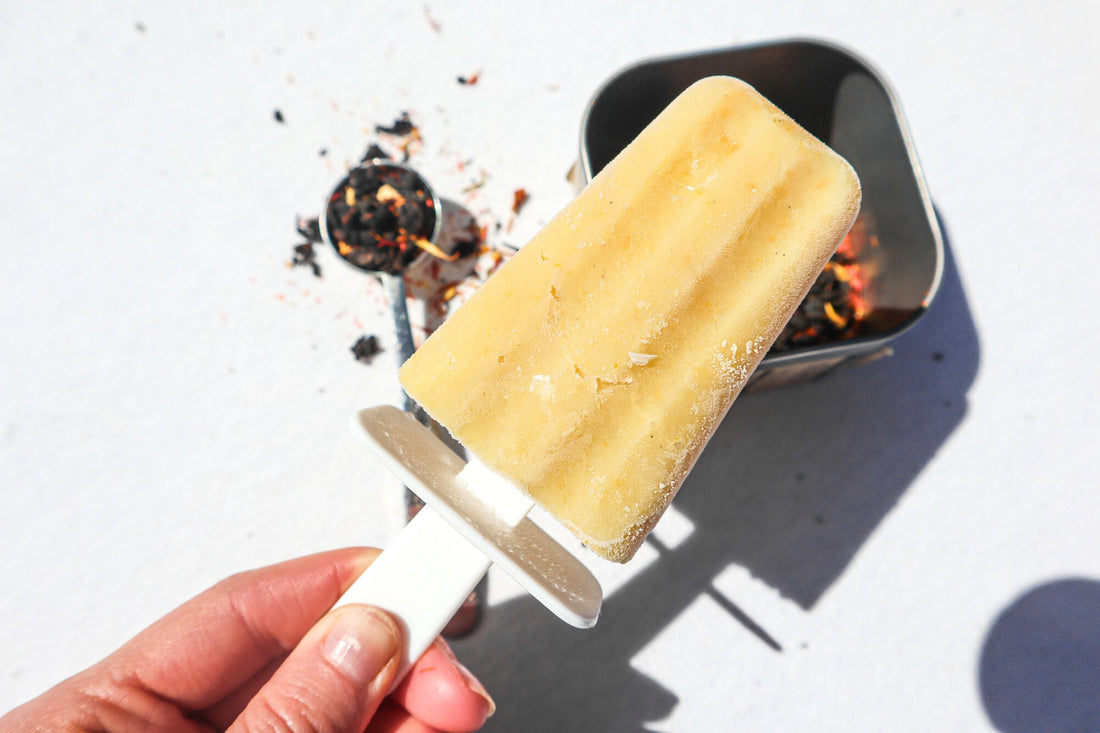 CREAMY TEA POPSICLES 🍊