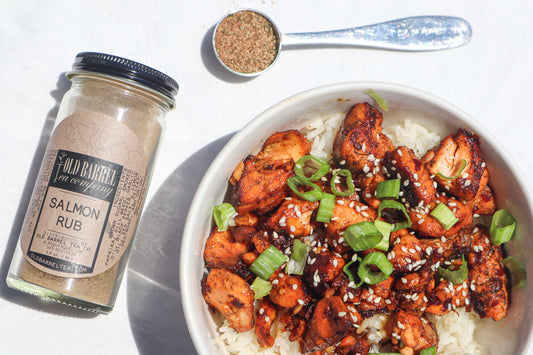 HOT HONEY SALMON BITES