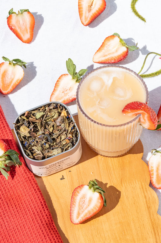 ICED STRAWBERRY TEA 🍓 🌸