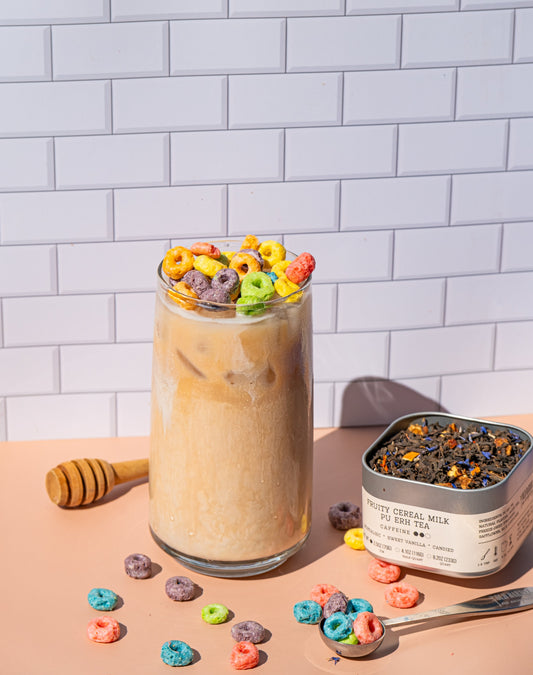 CEREAL MILK TEA?!! 🥣 🍓 🍊