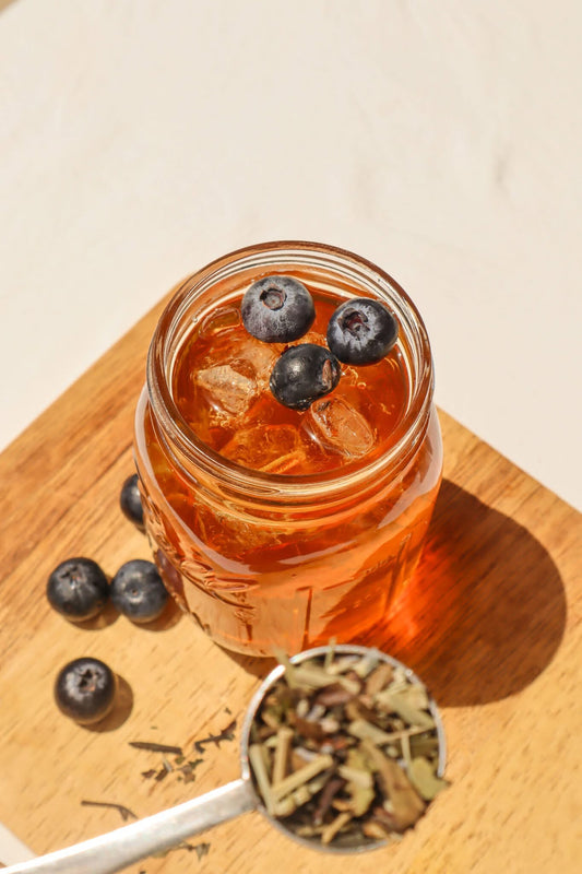 LAVENDER-BLUEBERRY ICED TEA