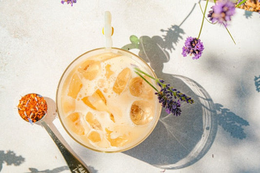 ICED LAVENDER MILK TEA