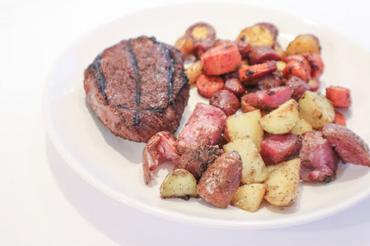 STEAK DINNER WITH ESPRESSO RUB 🍴