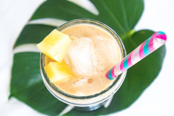 ICED PINEAPPLE LATTE 🍍