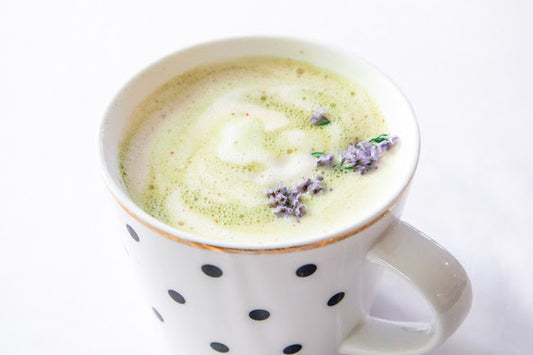 CREAMY LAVENDER MATCHA LATTE 😚