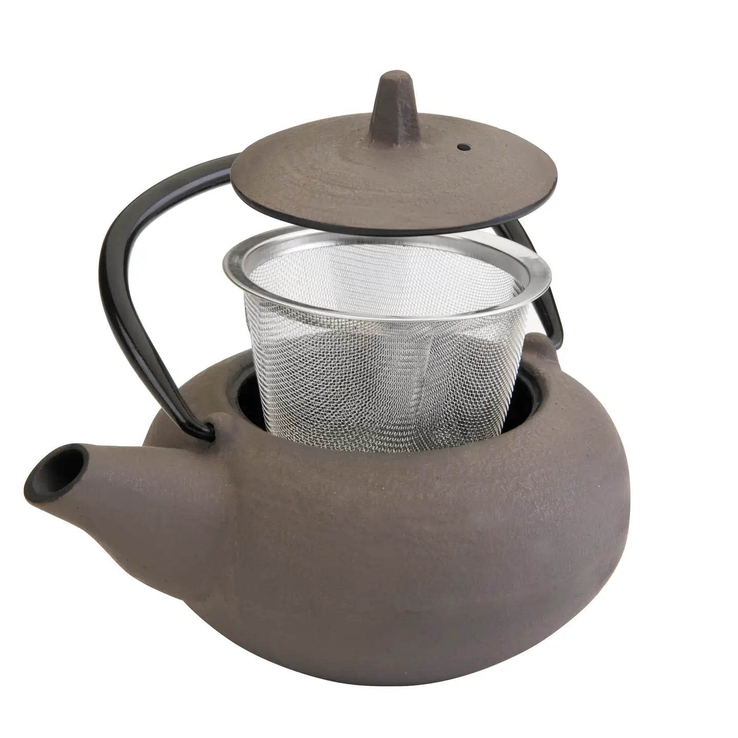Tan Laos Cast Iron Teapot