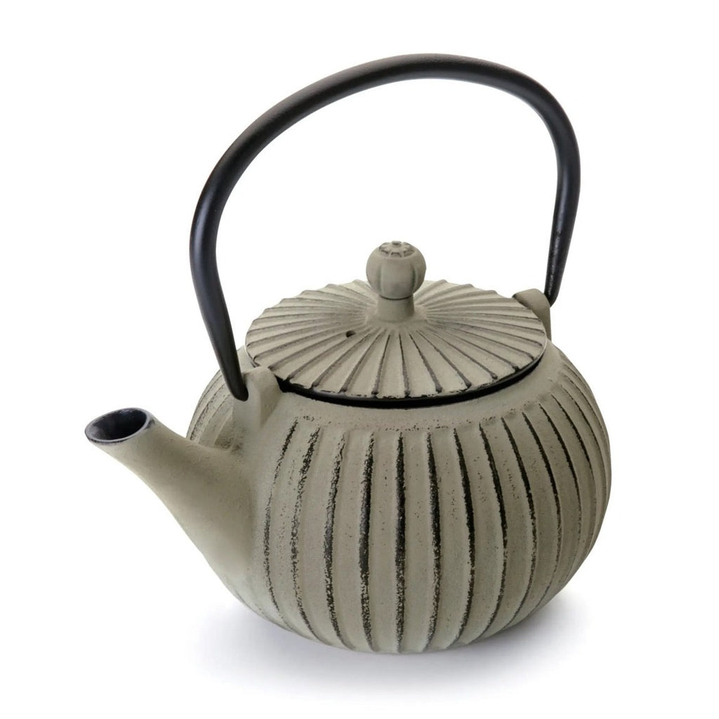 Cream Nepal Cast Iron Teapot