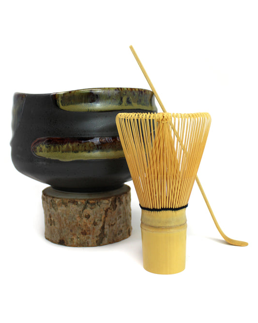 Matcha Set with Black Bowl