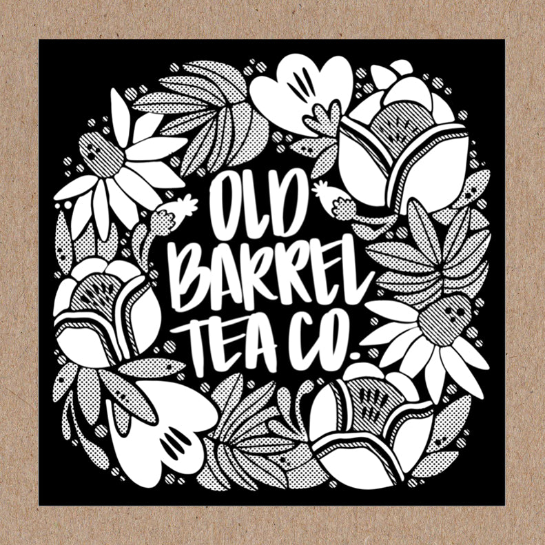 OBTC Floral Square Sticker